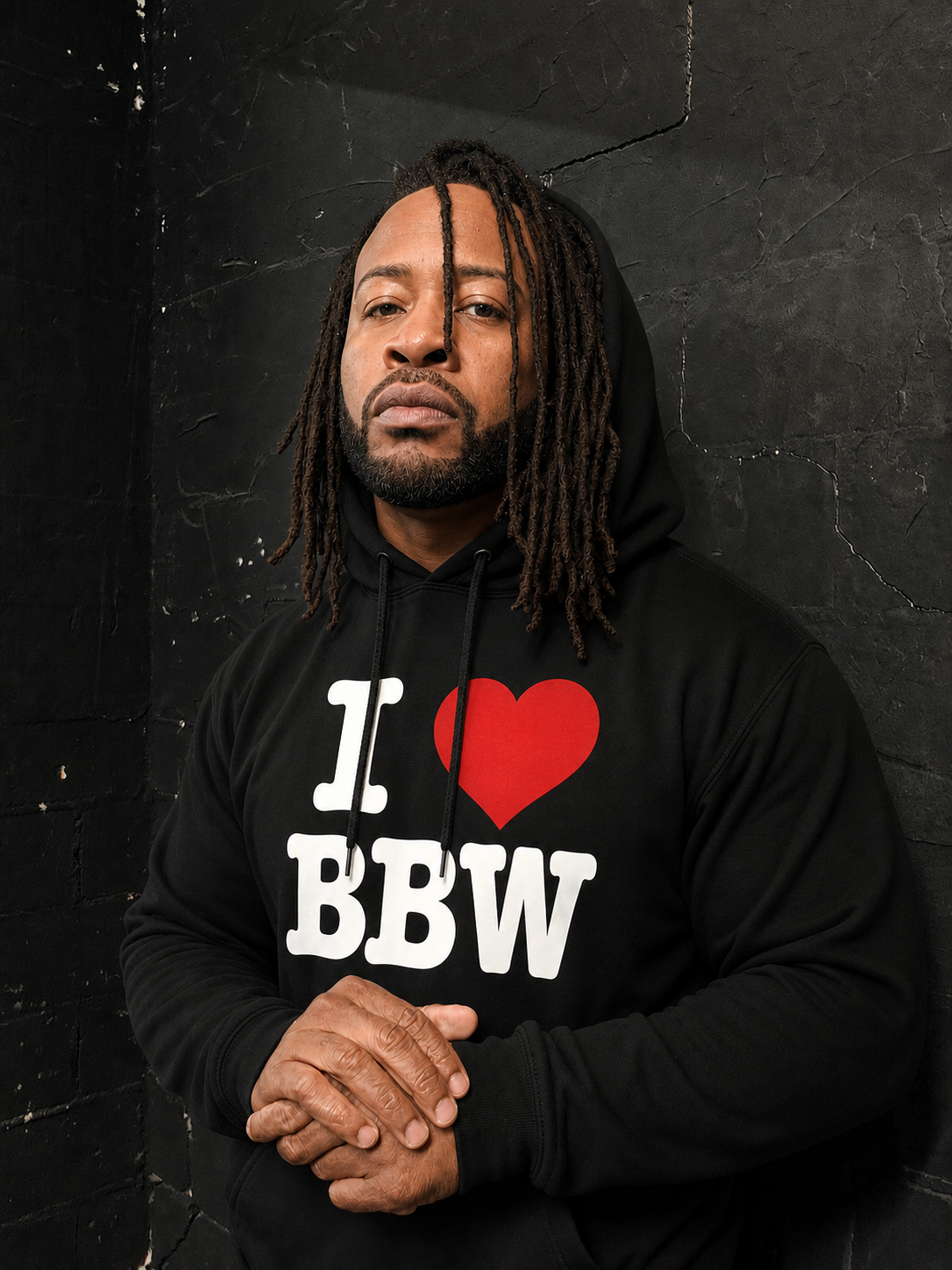 I luv BBW Hoodie (Black)